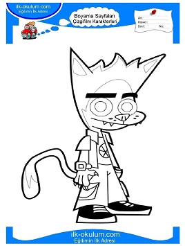 Çocuklar İçin Jhonny Test Boyama Sayfaları 